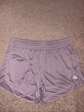 adidas Women's Light Purple Athletic Shorts